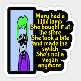 Mary had a little lamb Sticker